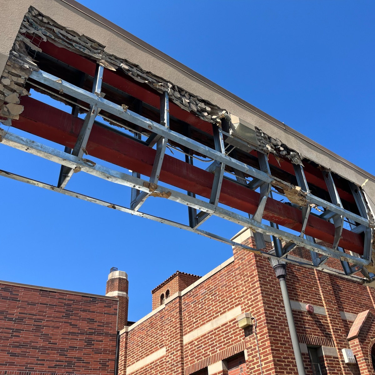 Fresno Arch before construction