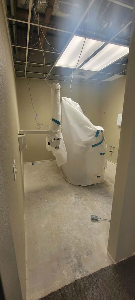 Dental office room before construction - lightbox