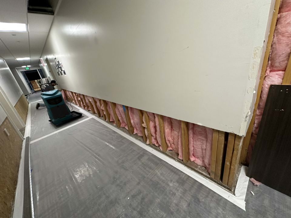 UOP dorm hallway pre-installation - lightbox