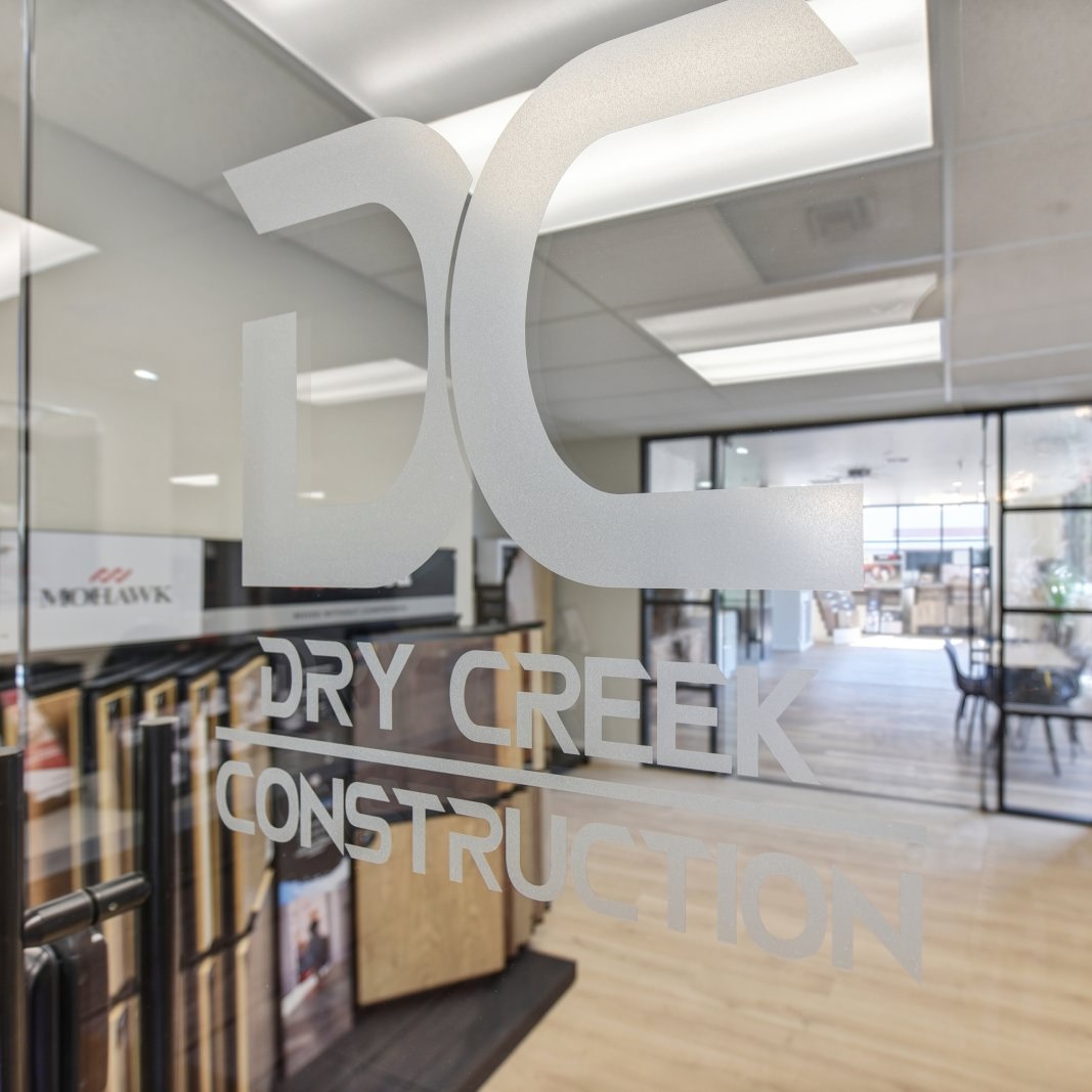 Dry Creek Construction front door for showroom